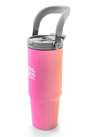 Coral High Renk Geçişli Desenli Pipetli ve Direkt İçim Çelik Termos 900 ml 38726