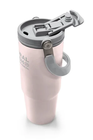 Coral High Toz Pembe Pipetli ve Direkt İçim Çelik Termos 900 ml 38756
