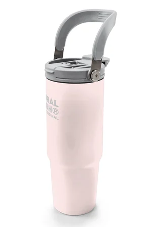 Coral High Toz Pembe Pipetli ve Direkt İçim Çelik Termos 900 ml 38756