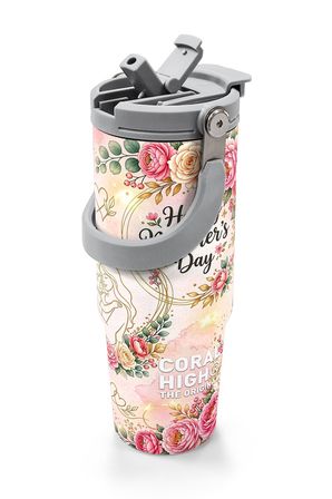 Coral High Anneler Gününe Özel Anne Erkek Çocuk Desenli Pipetli ve Direkt İçim Çelik Termos 900 ml 38763