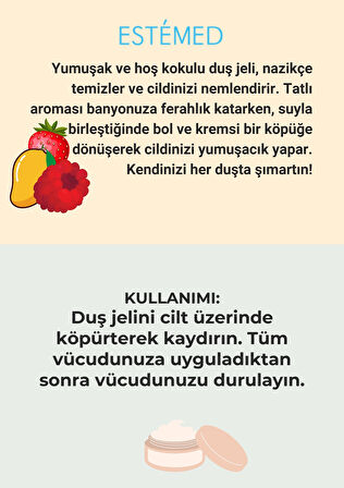 Estemed Duş Jölesi & Shower Jelly Mango 400ml