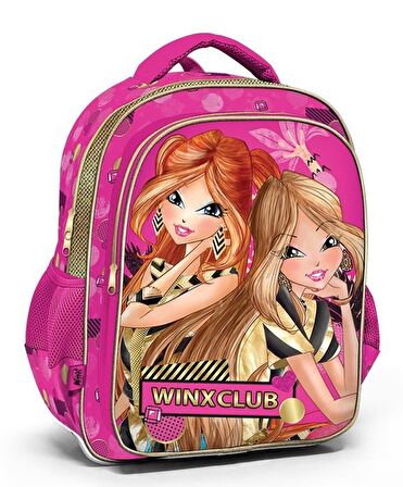 Winx Club 63273 Pembe/Altın Sarısı Kız Çocuk İlkokul Çantası