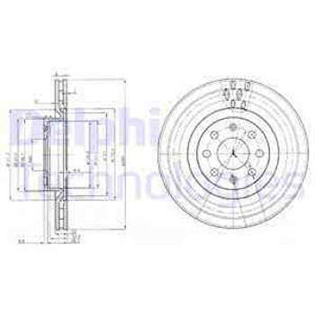 Fiat On Fren Diski 15 İnch Corsa D Corsa E Adam Grande Punto Punto Evo - Delphi Bg3944