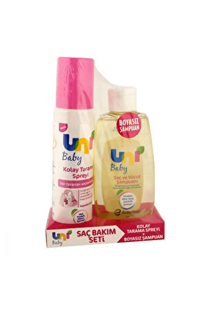 Uni Baby Kolay Tarama Spreyi + Saç Ve Vücut Şampuanı 200 Ml