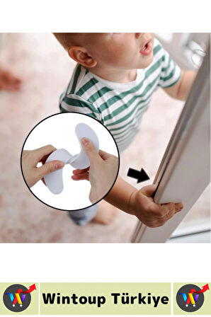 Dayanıklı Esnek Ev Çocuk Odası Çekmece Dolap Çarpma Darbe Gürültü Önleyici Köpük Kapı Stoperi 4 Adet