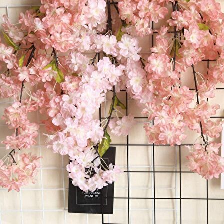 Yapay Çiçek Bahar Dalı Japon Kiraz Çiçeği 90 cm KOYU PEMBE