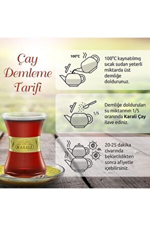 Karali Premium Organik Dökme Siyah Çay 2x1000 gr 