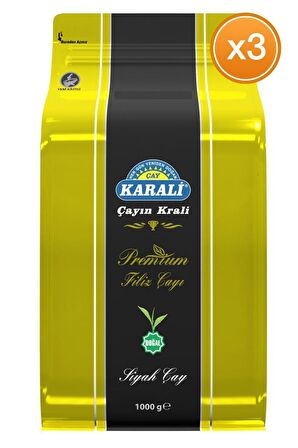 Karali Premium Organik Dökme Siyah Çay 3x1000 gr 