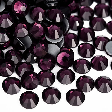 Gymo Premium Ütü İle Yapışan (Hotfix) Kristal Taş SS16 (3.8-4mm) Dark Amethyst (720 Ad)
