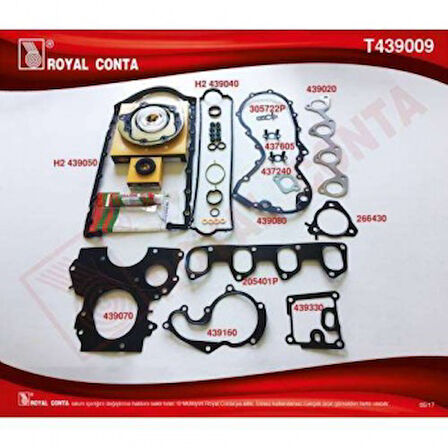 Ford Motor Takım Contası (alt / Ust Full) Skt Keceli S,k,c Harıc Connect 1,8tdci 02>13 Focus 1,8tdci 98>0 - Royal T439009