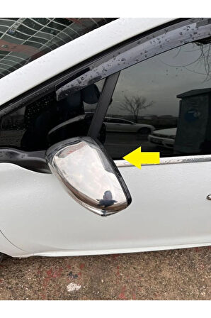 Peugeot 2008 Krom Ayna Kapağı 2 Parça 2013-2018 Arası Paslanmaz Çelik