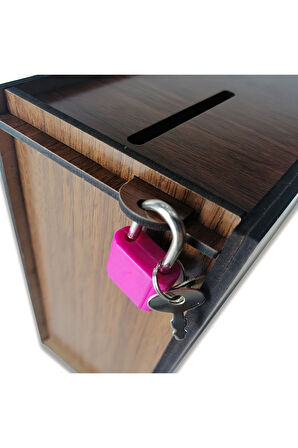 Parabox Kumbara Isteğiniz Doğrultusunda Üzerine Isim Yazılır, Talebinize Göre Kilitli Veya Kilitsiz