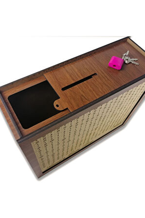 Parabox Kumbara Isteğiniz Doğrultusunda Üzerine Isim Yazılır, Talebinize Göre Kilitli Veya Kilitsiz