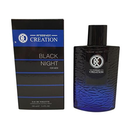 Kreasyon Black Night EDC Çiçeksi Erkek Parfüm 100 ml  