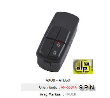 Unıversal Cam Anahtarı Sağ-Mercedes-Benz Axor - Atego - Mcar-An5501a