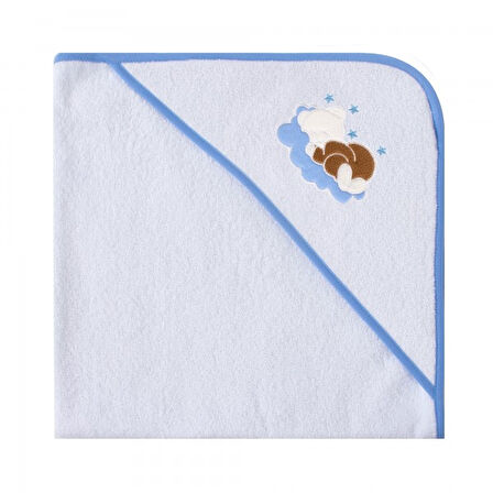 Sevi bebe Bebek Banyo Havlusu Mavi