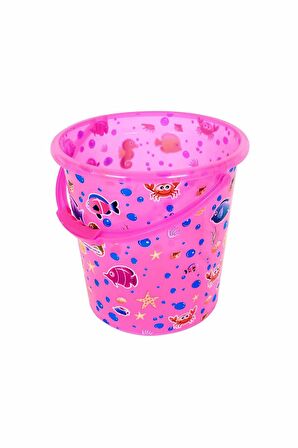 Sevi Bebe Bebek Banyo Kovası (13 Lt) Pembe Şeffaf 