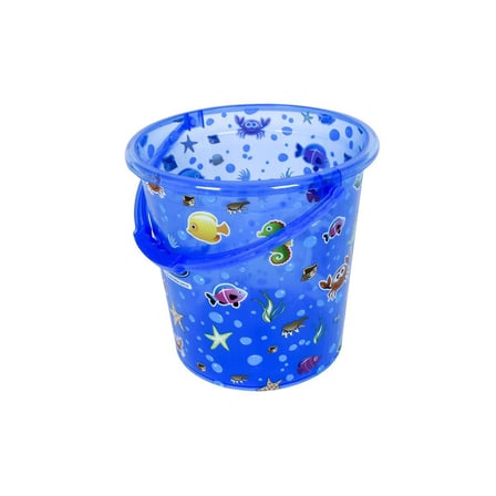 Sevi Bebe Şeffaf Desenli Banyo Kovası 12 lt Mavi