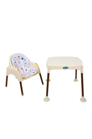 3 In 1 Mama Sandalyesi Ekru