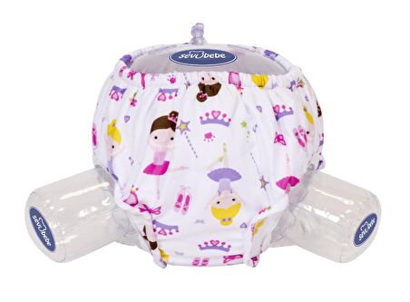 Sevi Bebe Lüks Alıştırma Külotu - Prenses Desen 1No (10-15 Kg)