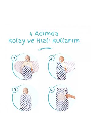 0 -3 Ay Desenli Yeni Sezon Kundak Pamuk  Yeni