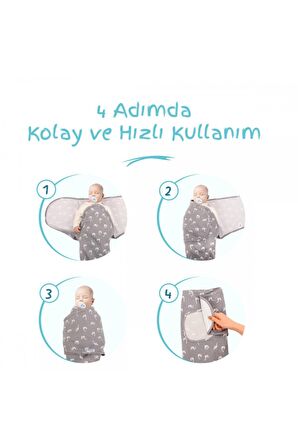 0 -3 AY Desenli  Kundak %100 Pamuk - YENİ