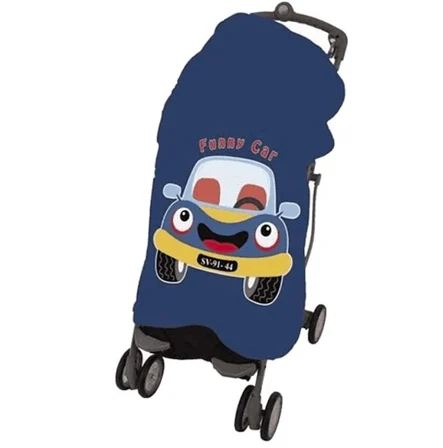 Sevi Bebe Müslin Bebek Arabası Örtüsü Pano Sevimli Araba