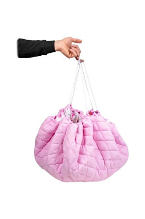Büzülebilir Oyun Halısı ve Çantası 2 in 1 Pembe