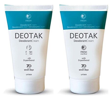 Deotak Krem Deodorant Fresh 35 ml x 2 Adet