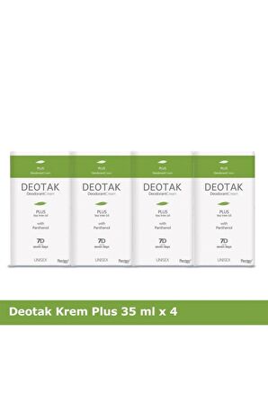 DEOTAK KREM PLUS 35ML X 4 ADET