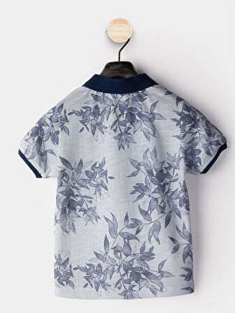 Erkek Çocuk 3'li Takım Polo Yaka T-shirt Şort Kemer Takım