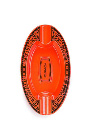 Parmida Turuncu İşlemeli İkili Puro Küllüğü - TR6854