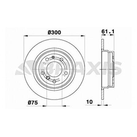 Bmw Arka Fren Diski Bmw E34 90>95 - Braxıs Ae0447