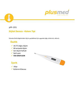 Plusmed PM-101 Dijital Ateş Ölçer