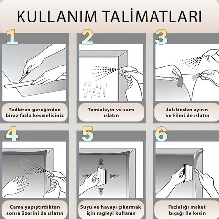 100 Cm X 10 Metre | Siyah Cam Filmi %20 | | Ev • Ofis • Araç Uyumlu