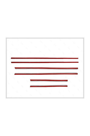 Mitsubishi Outlander Krom Cam Çıtası 6 Prç. 2001-2006 Arası Paslanmaz Çelik