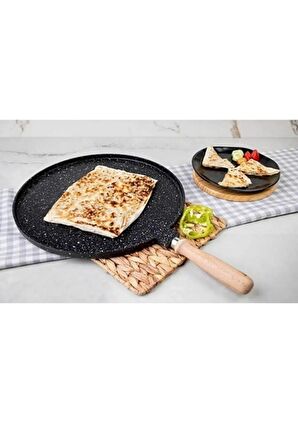 Hanımeli Döküm Granit Gözleme & Kızartma Tavası 36cm