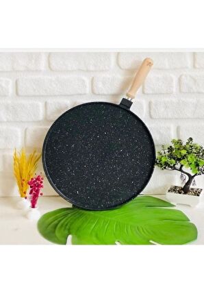 Hanımeli Döküm Granit Gözleme & Kızartma Tavası 36cm