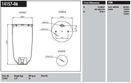 Unıversal Truck Metallı Koruk - Connect MD 14157-06