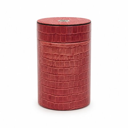 Cohiba Kırmızı Deri Puro Saklama Kutusu Jar TR9999