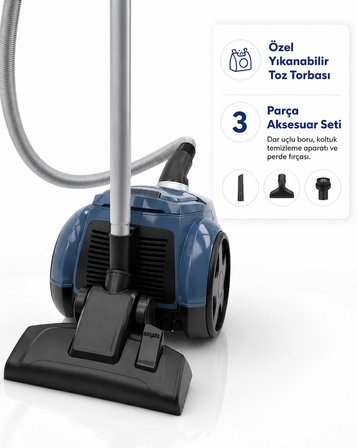 Toz Torbalı Elektrikli Süpürge 156N
