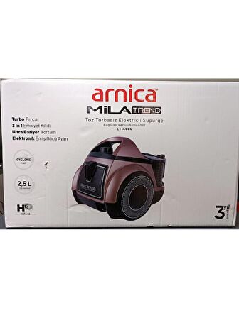 Arnica Mila Trend 750 W Toz Torbasız Süpürge Rose