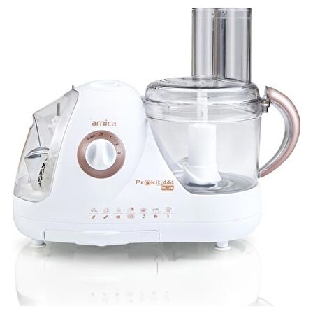 Arnica Prokit 444 Plus Kompakt Mutfak Robotu White  
