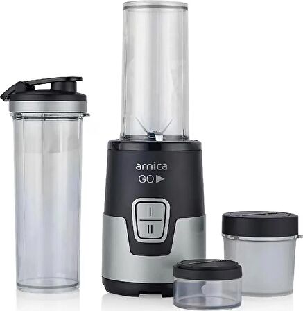 Arnica GH21420 Siyah Gümüş Kişisel Blender Seti