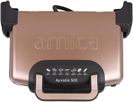 Arnica GH26261 Rose Gold 1750 W Teflon Tost Makinesi