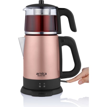ARNİCA IH33200 DEMLİ STİL 1800 W ROSE CAM DEMLİKLİ ÇAY MAKİNESİ 1,8L