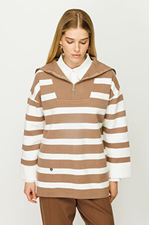 Triko Tunik-Latte-Ekru | 2