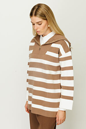 Triko Tunik-Latte-Ekru | 2