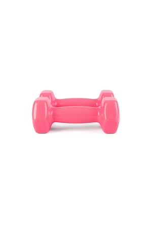 Gymo Hex Shape Vinil Dambıl 2x1kg Pembe