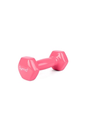 Gymo Hex Shape Vinil Dambıl 2x1kg Pembe
